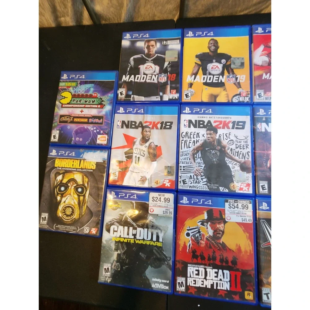 PS4 Game Lot 17 Games Red Dead Redemption 2 Madden NBA 2K Mortal Kombat XL PS4